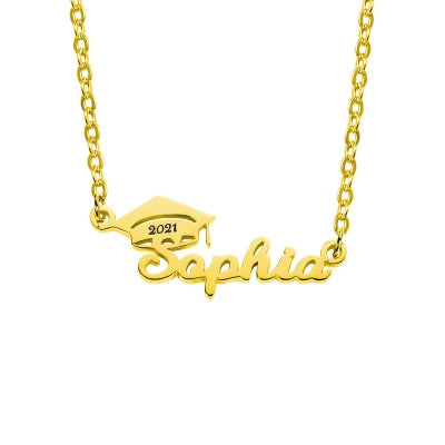 Personalized Go Graduate Necklace
