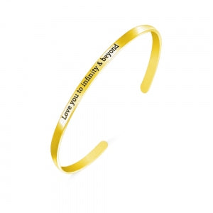 BCJ Affirmation Bangle Bracelet