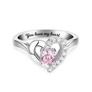 All My Heart Birthstone Ring