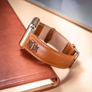 Personalized Leather Apple Watch Band