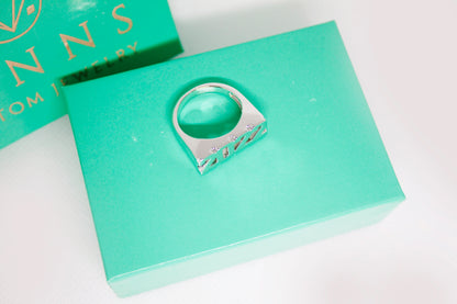 Block It Name Ring (Unisex)