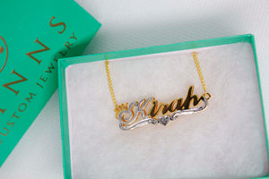 Don't Double Plate With Me Name Necklace