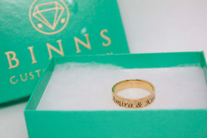 Personalized Name Rings