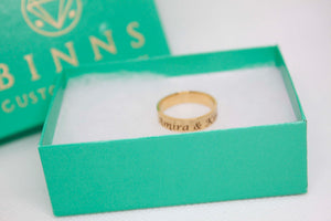 Personalized Name Rings