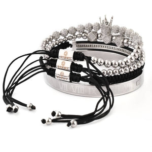 Crowned 4PC Bracelet Set