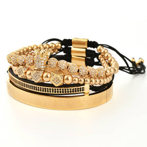 Crowned 4PC Bracelet Set